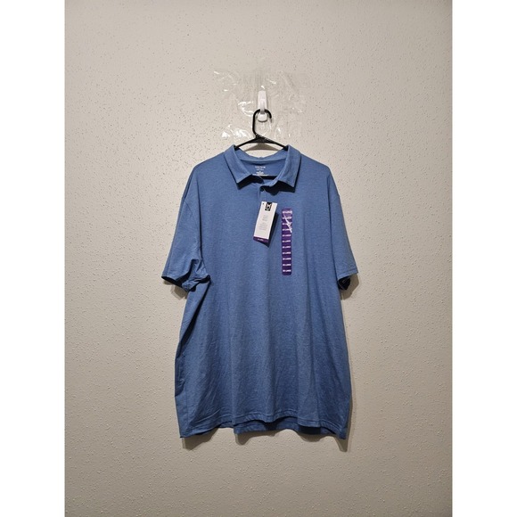 Member's Mark Other - Member's Mark Soft Polo Shirt XXL Blue Performance Stretch Casual Golf NWT Men